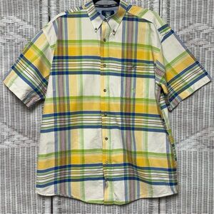 Twenty X Mens Wrangler Western Plaid Buttoned Down Size XL